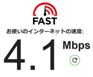 回線速度４，１